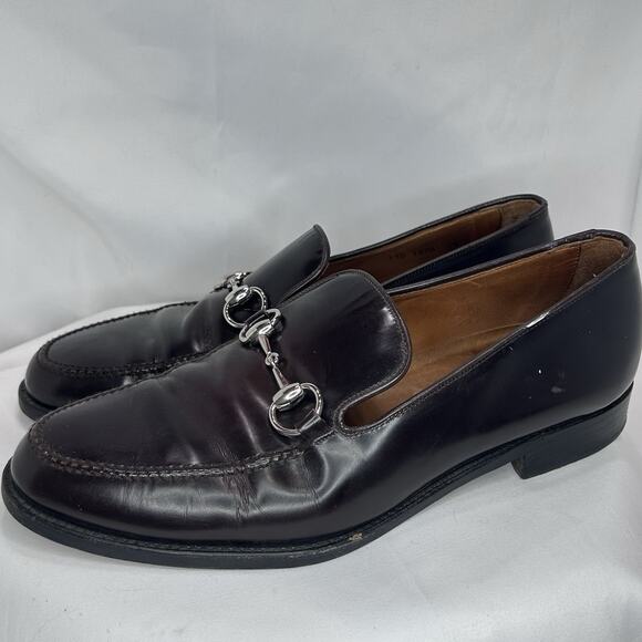 GUCCI 1953 Horsebit Leather Loafer Brown Size 9.5 D - Picture 1 of 16